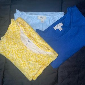 [Lot of 3] Style & Co Pullover Lounge Shirt